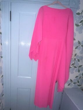 Solace London Bright Hot Pink Maxi Dress
